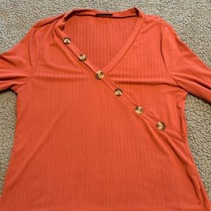 Pale pink long sleeve shirt size 1xl